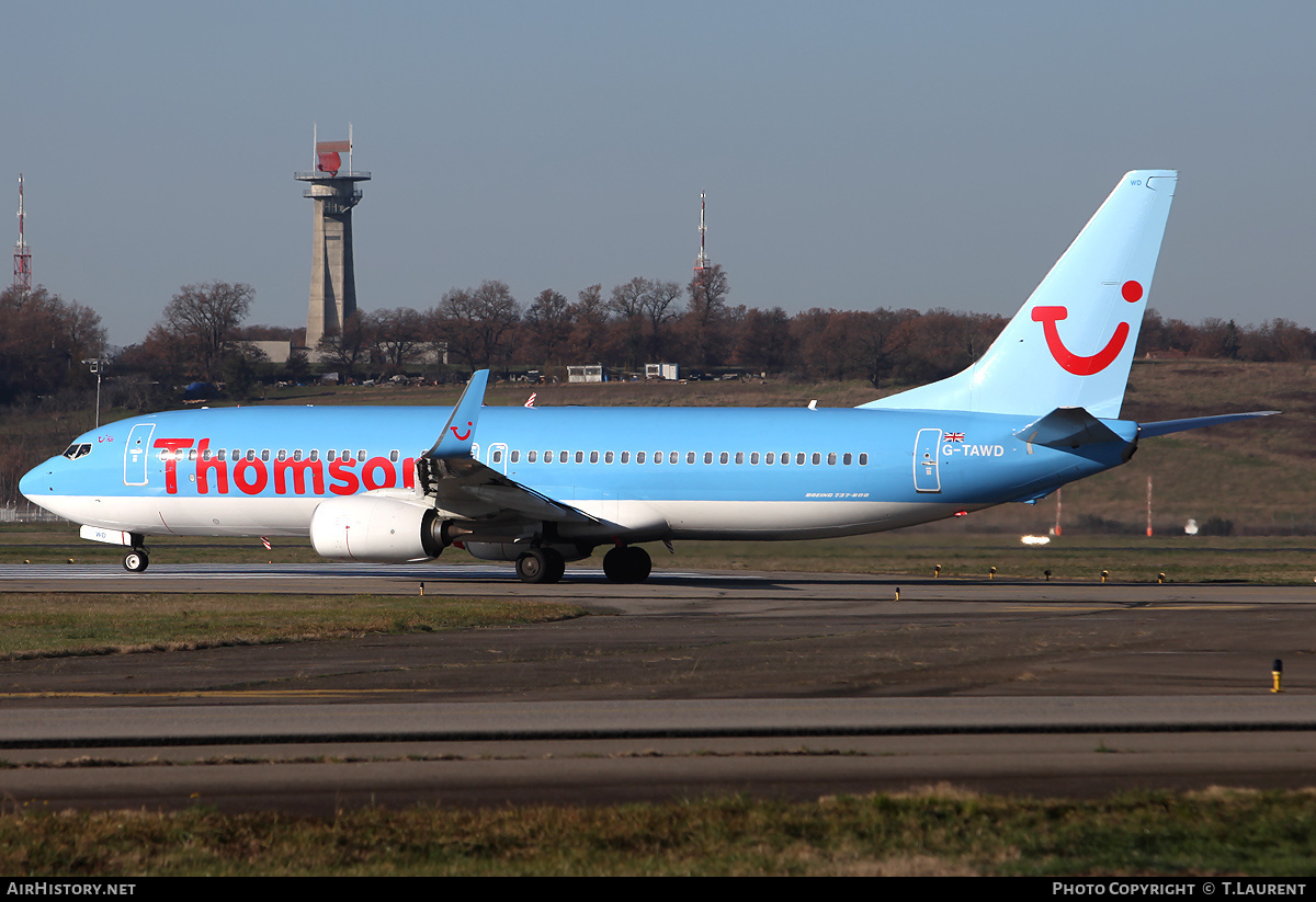 Aircraft Photo of G-TAWD | Boeing 737-8K5 | Thomson Airways | AirHistory.net #238069