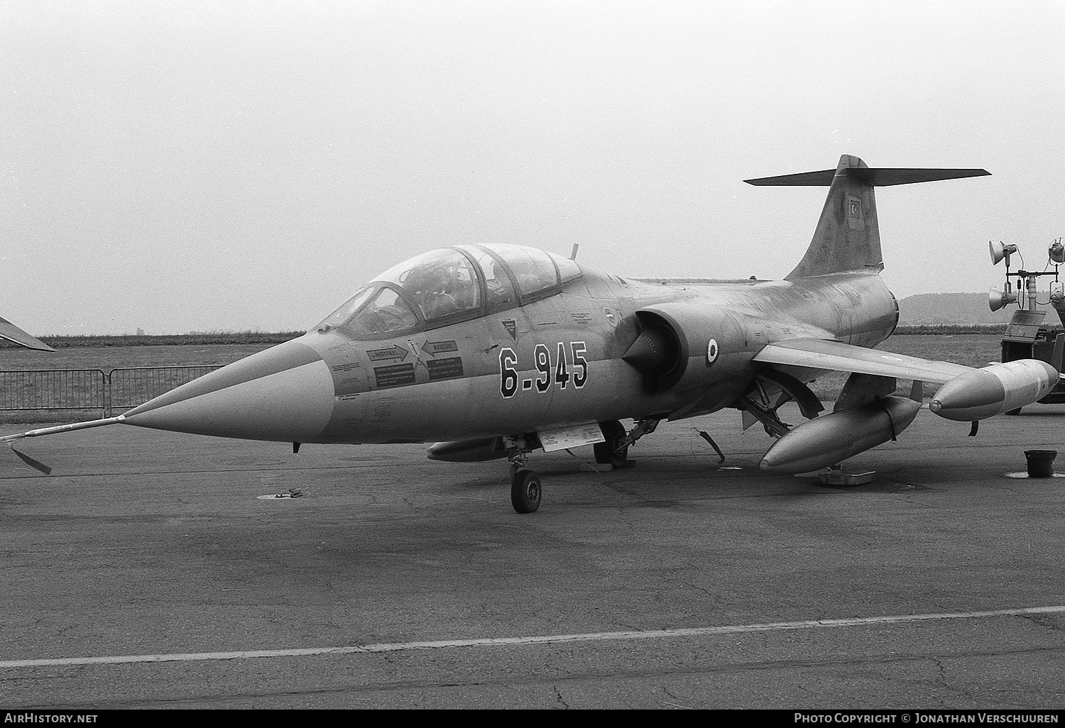 Aircraft Photo of 67-5945 / 5945 | Lockheed TF-104G Starfighter | Turkey - Air Force | AirHistory.net #238080