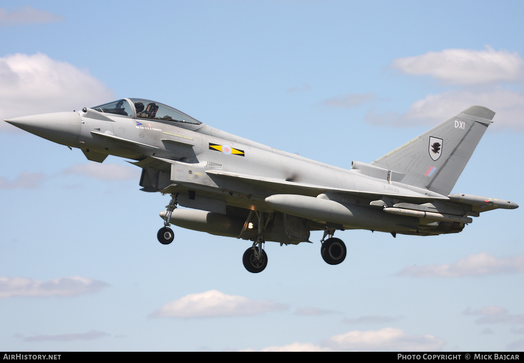 Aircraft Photo of ZJ939 | Eurofighter EF-2000 Typhoon F2 | UK - Air Force | AirHistory.net #238093