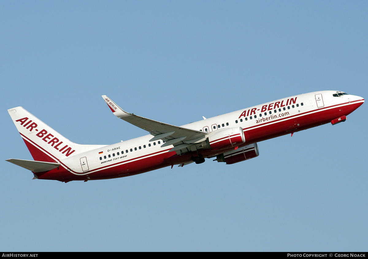 Aircraft Photo of D-ABAE | Boeing 737-86J | Air Berlin | AirHistory.net #238155