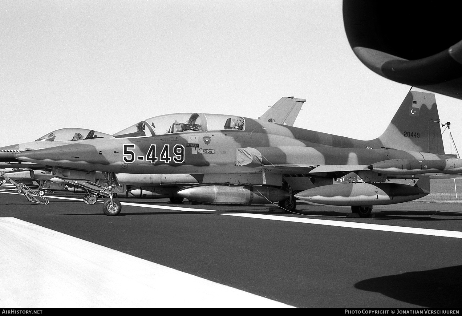 Aircraft Photo of 72-0449 / 20449 | Northrop F-5B Freedom Fighter | Turkey - Air Force | AirHistory.net #238166
