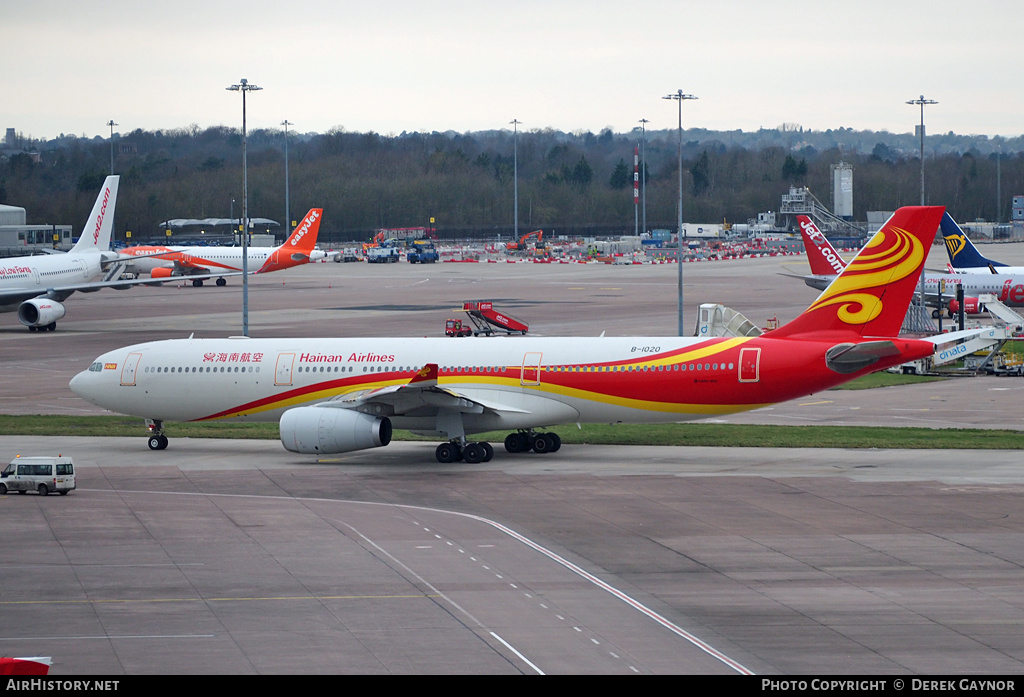 Aircraft Photo of B-1020 | Airbus A330-343 | Hainan Airlines | AirHistory.net #238172