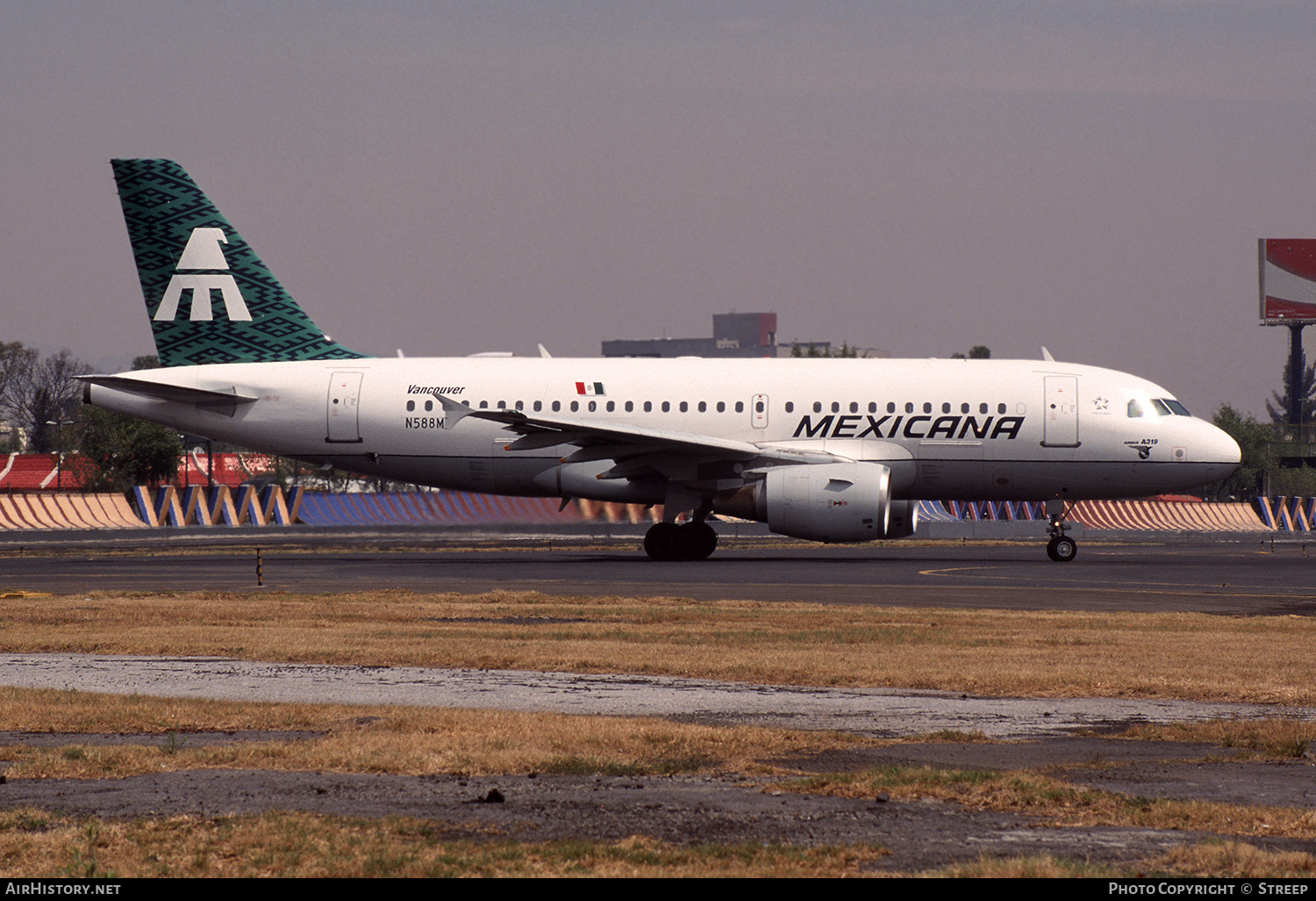 Aircraft Photo of N588MX | Airbus A319-112 | Mexicana | AirHistory.net #238221