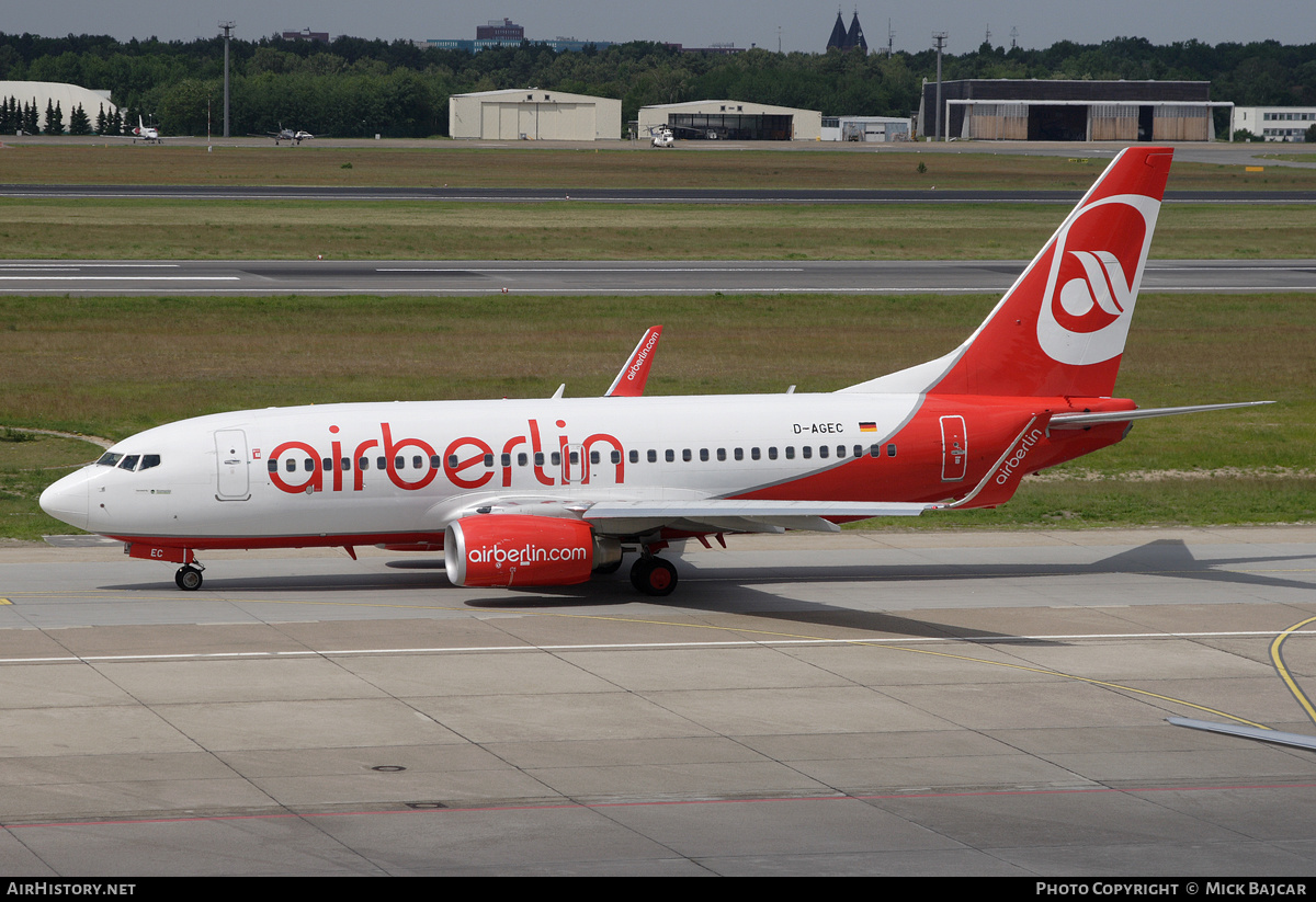 Aircraft Photo of D-AGEC | Boeing 737-76J | Air Berlin | AirHistory.net #238235