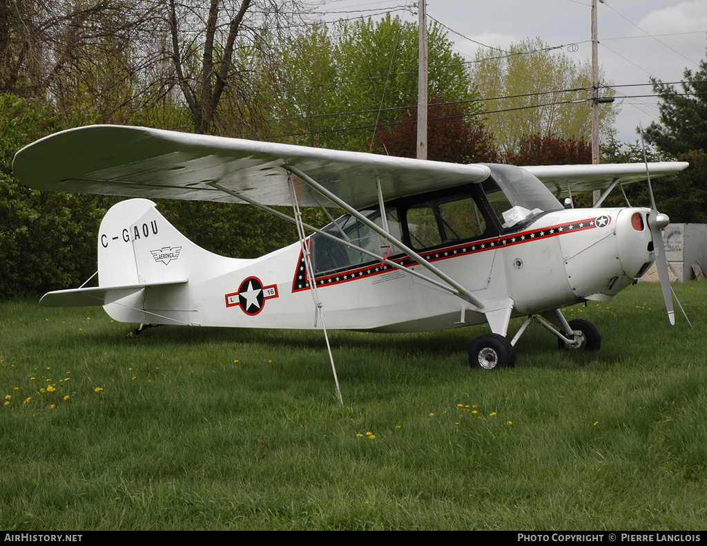 Aircraft Photo of C-GAOU | Aeronca 7DC (conv)X Champion | AirHistory.net #238243