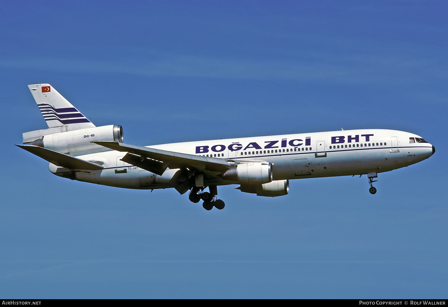 Aircraft Photo of TC-JAY | McDonnell Douglas DC-10-10 | BHT - Boğaziçi Hava Taşımacılığı - Bosphorus Air Transport | AirHistory.net #238275