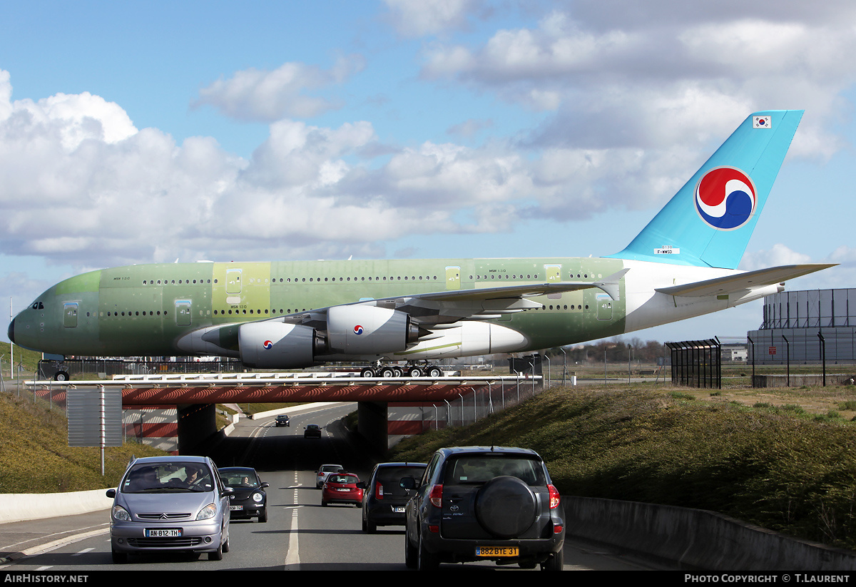 Aircraft Photo of F-WWSD | Airbus A380-861 | Korean Air | AirHistory.net #238333