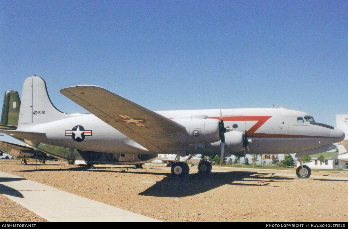 Aircraft Photo of 45-502 | Douglas C-54G Skymaster | USA - Air Force | AirHistory.net #238338