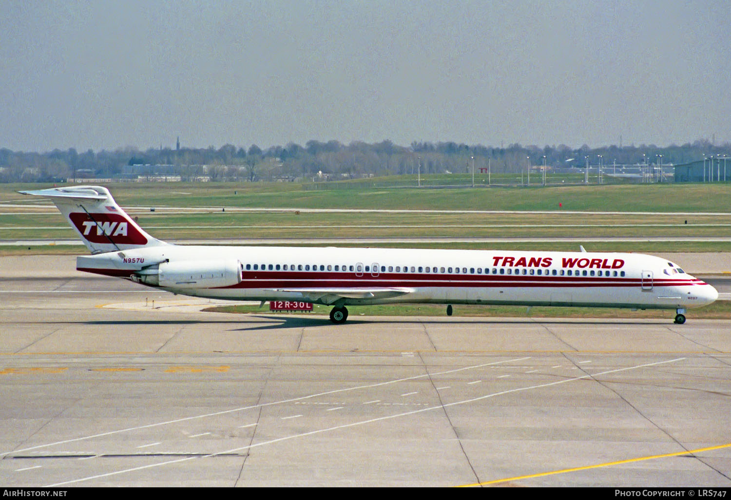 Aircraft Photo of N957U | McDonnell Douglas MD-82 (DC-9-82) | Trans World Airlines - TWA | AirHistory.net #238340