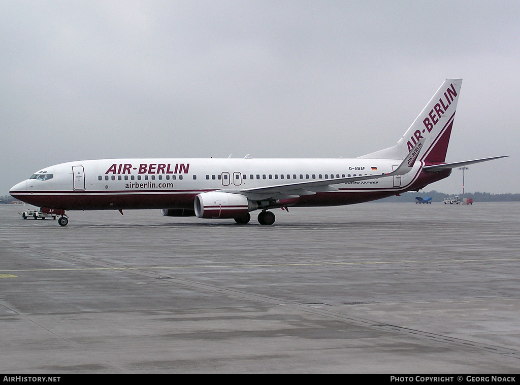 Aircraft Photo of D-ABAF | Boeing 737-86J | Air Berlin | AirHistory.net #238342