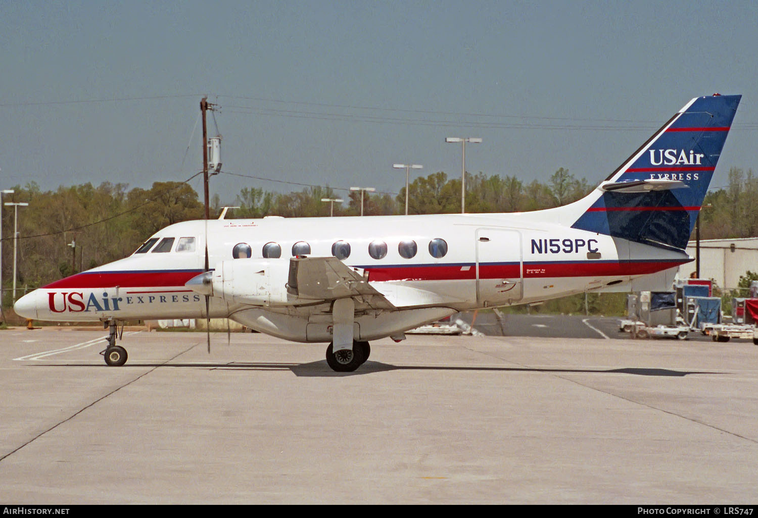 Aircraft Photo of N159PC | British Aerospace BAe-3101 Jetstream 31 | USAir Express | AirHistory.net #238355