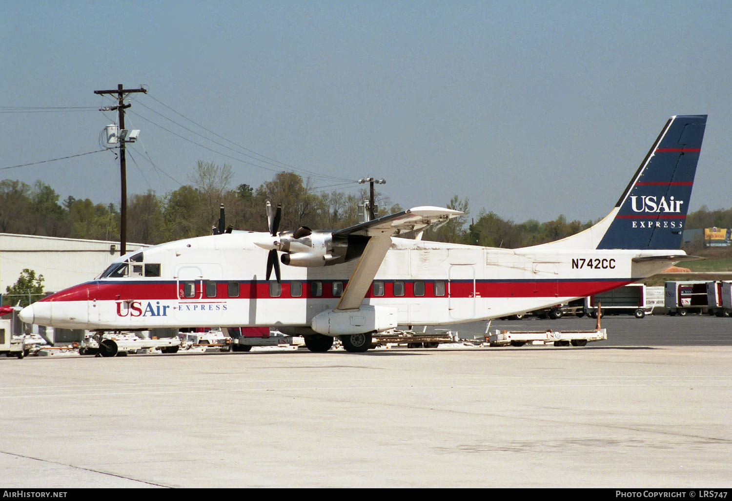 Aircraft Photo of N742CC | Short 360-300 | USAir Express | AirHistory.net #238356