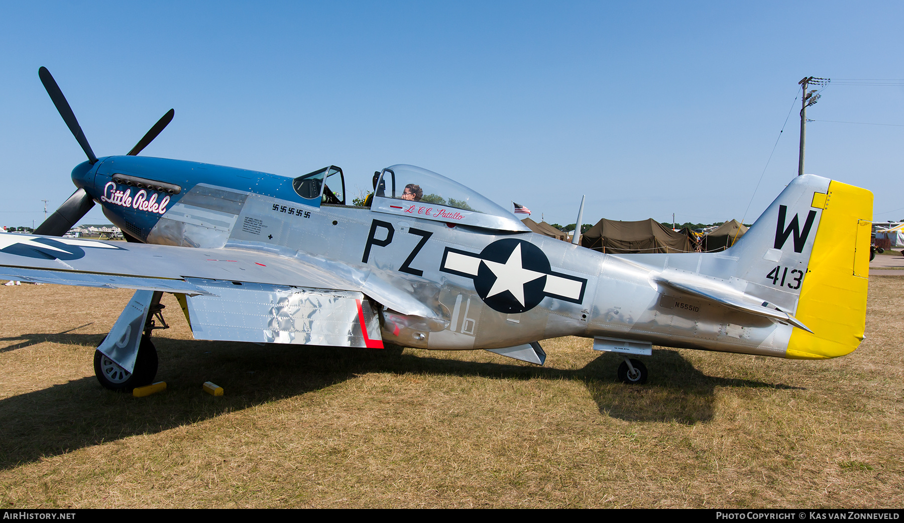 Aircraft Photo of N5551D / 413737 | North American P-51D Mustang | USA - Air Force | AirHistory.net #238385