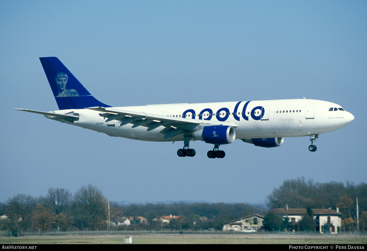 Aircraft Photo of SX-BAY | Airbus A300B4-203 | Apollo Airlines | AirHistory.net #238400