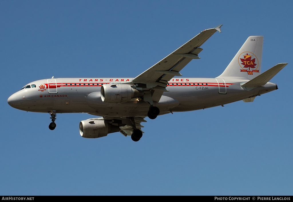 Aircraft Photo of C-FZUH | Airbus A319-114 | Air Canada | Trans-Canada Air Lines - TCA | AirHistory.net #238401