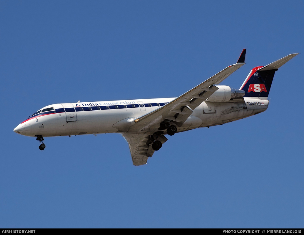 Aircraft Photo of N850AS | Bombardier CRJ-200ER (CL-600-2B19) | Delta Connection | AirHistory.net #238426