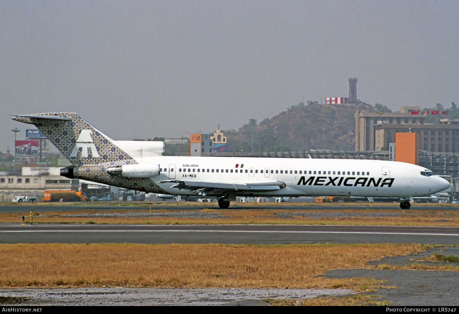 Aircraft Photo of XA-MEB | Boeing 727-264/Adv | Mexicana | AirHistory.net #238566