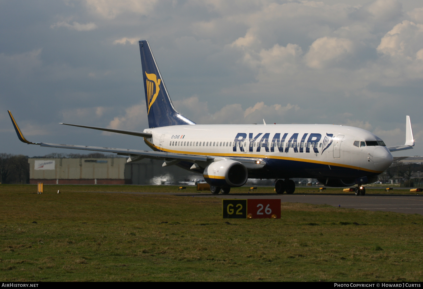 Aircraft Photo of EI-DHB | Boeing 737-8AS | Ryanair | AirHistory.net #238599