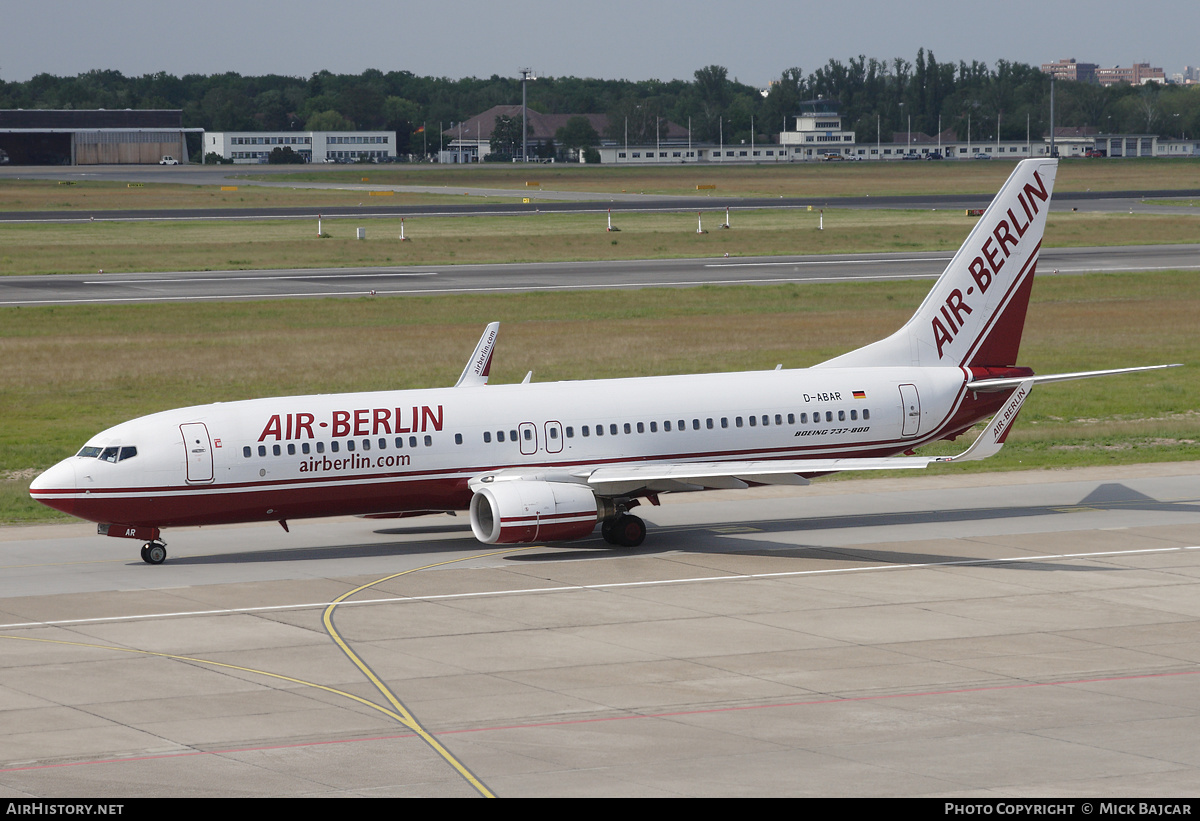 Aircraft Photo of D-ABAR | Boeing 737-86J | Air Berlin | AirHistory.net #238646