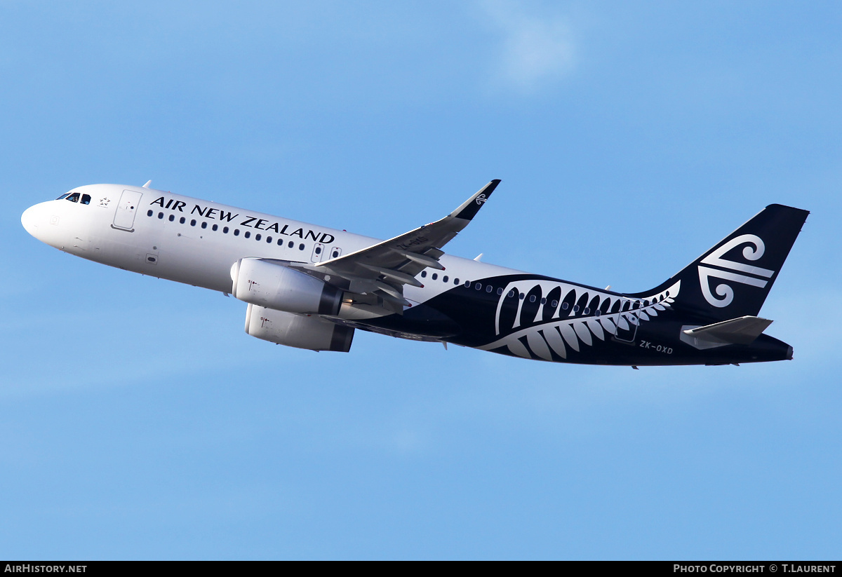 Aircraft Photo of ZK-OXD | Airbus A320-232 | Air New Zealand | AirHistory.net #238724