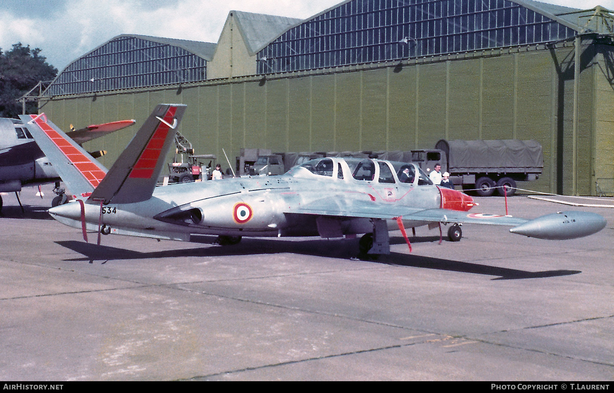 Aircraft Photo of 534 | Fouga CM-170R Magister | France - Air Force | AirHistory.net #238762