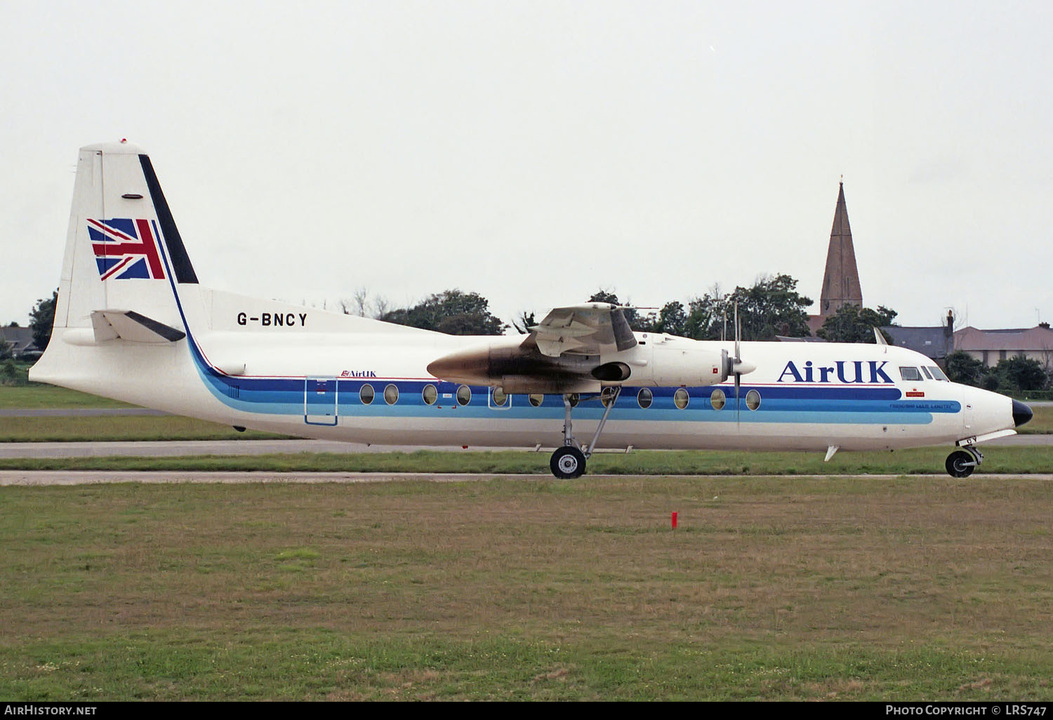 Aircraft Photo of G-BNCY | Fokker F27-500 Friendship | Air UK | AirHistory.net #238777