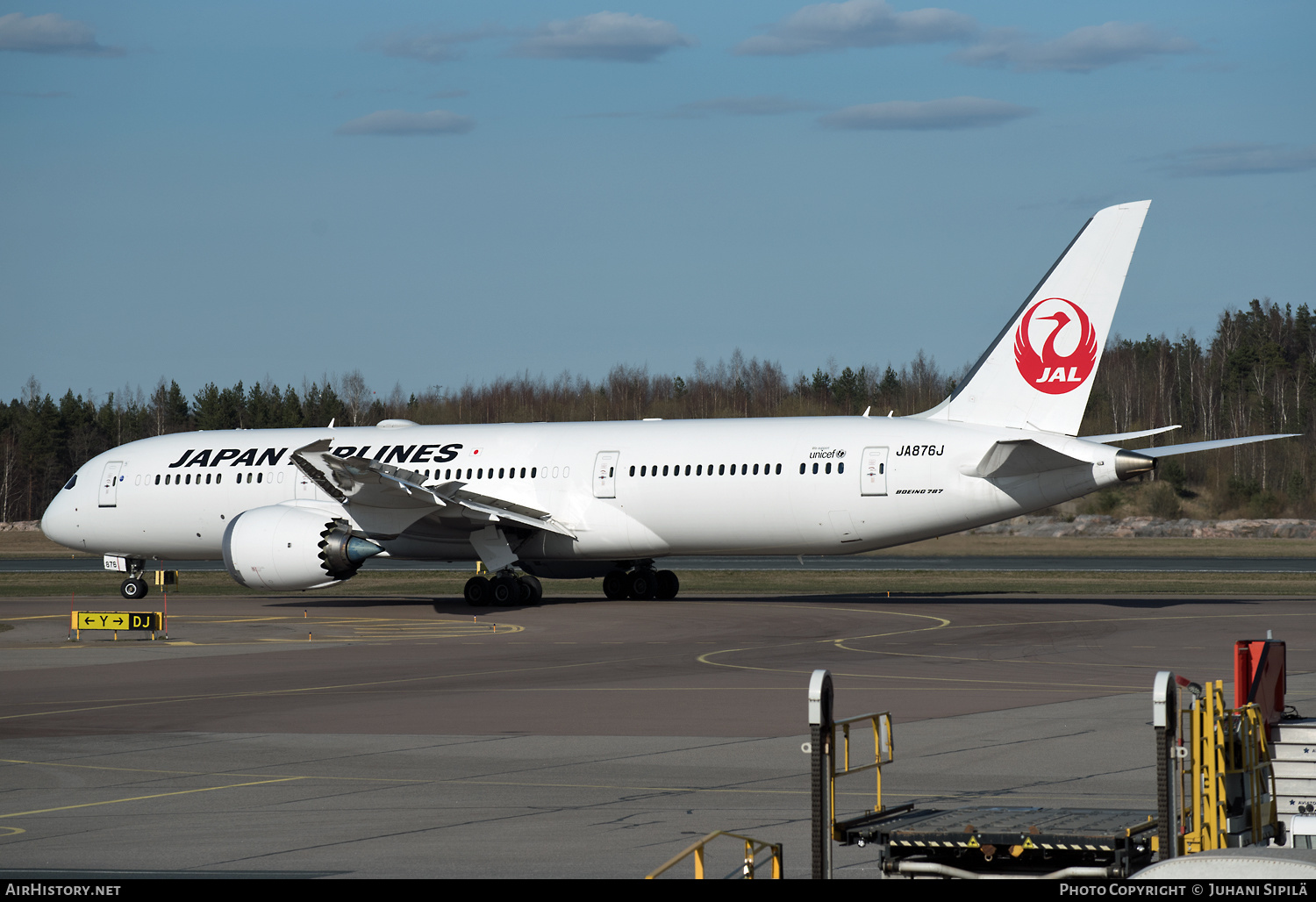 Aircraft Photo of JA876J | Boeing 787-9 Dreamliner | Japan Airlines - JAL | AirHistory.net #238787