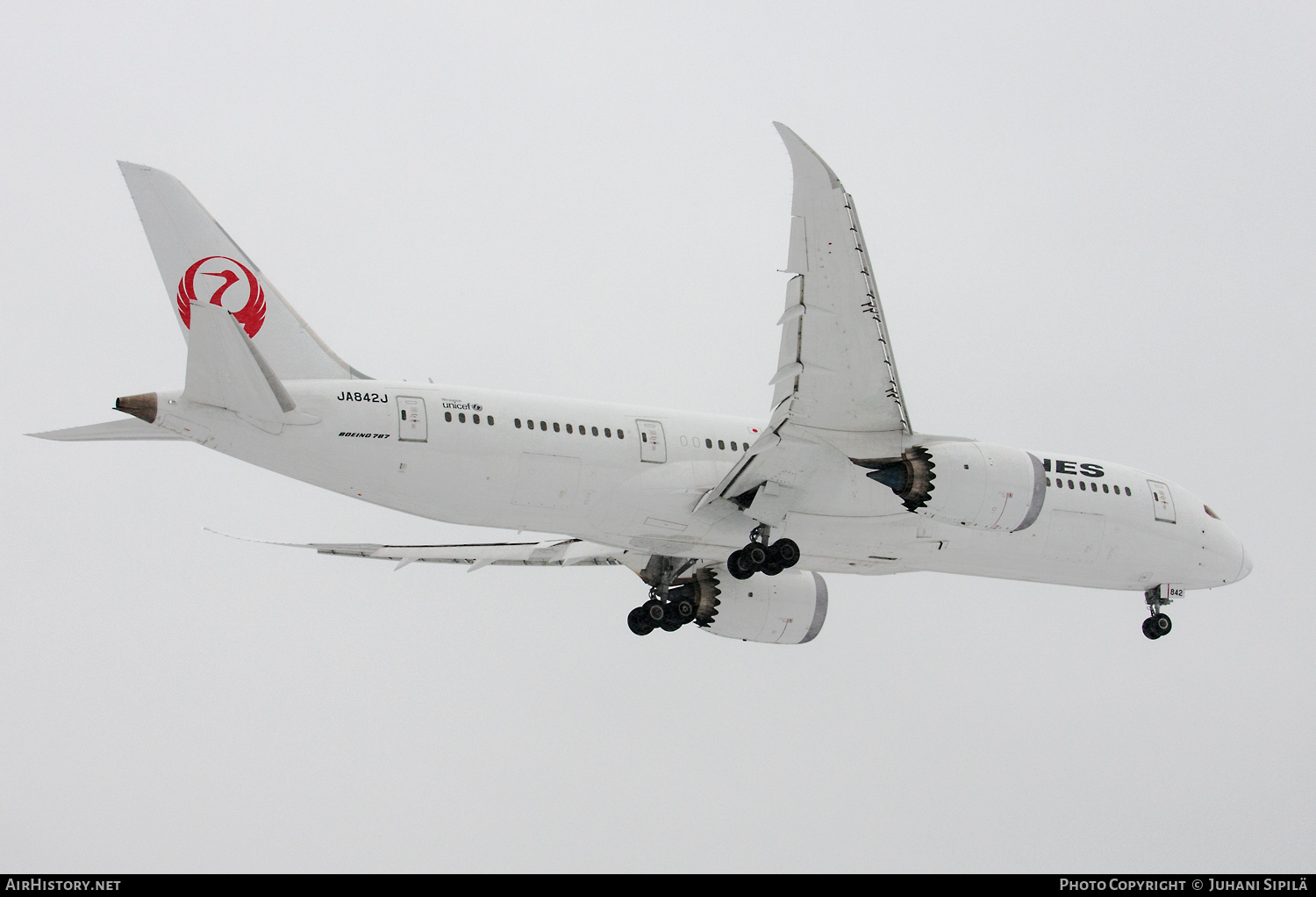 Aircraft Photo of JA842J | Boeing 787-8 Dreamliner | Japan Airlines - JAL | AirHistory.net #238826