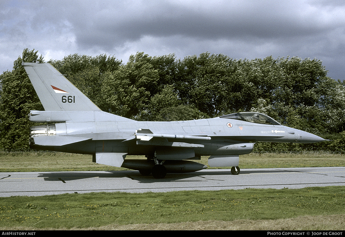 Aircraft Photo of 661 | General Dynamics F-16A Fighting Falcon | Norway - Air Force | AirHistory.net #238855