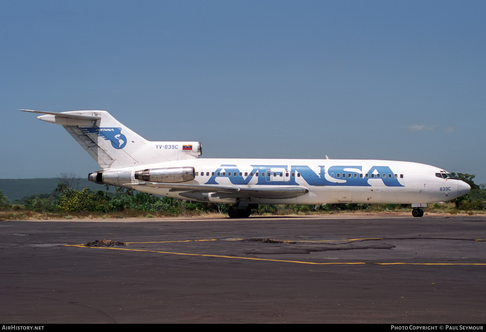 Aircraft Photo of YV-839C | Boeing 727-22 | Avensa - Aerovías Venezolanas | AirHistory.net #238860