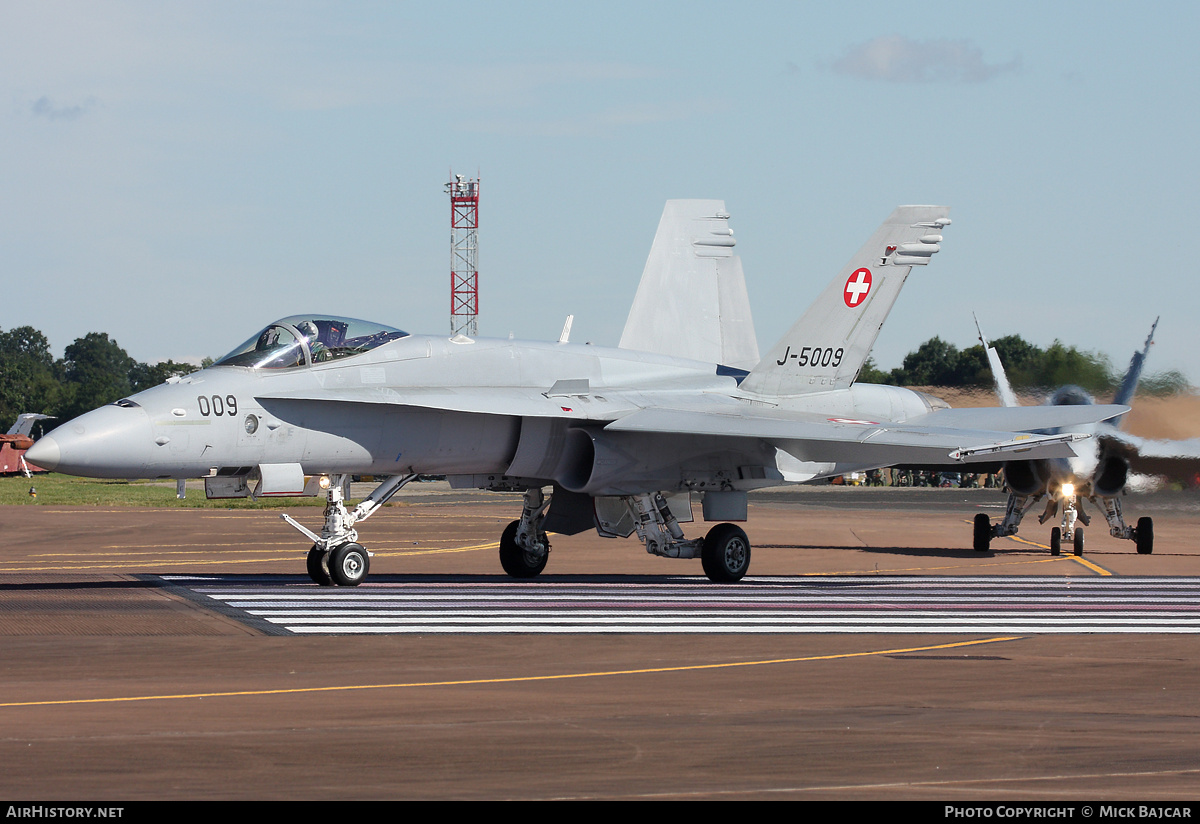 Aircraft Photo of J-5009 | McDonnell Douglas F/A-18C Hornet | Switzerland - Air Force | AirHistory.net #238881