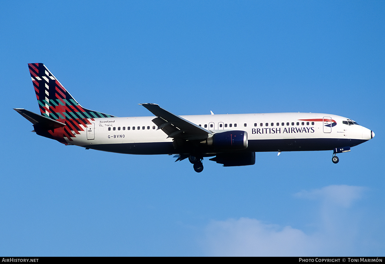 Aircraft Photo of G-BVNO | Boeing 737-4S3 | British Airways | AirHistory.net #238967