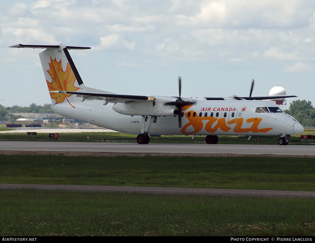 Aircraft Photo of C-GETA | De Havilland Canada DHC-8-301 Dash 8 | Air Canada Jazz | AirHistory.net #238991