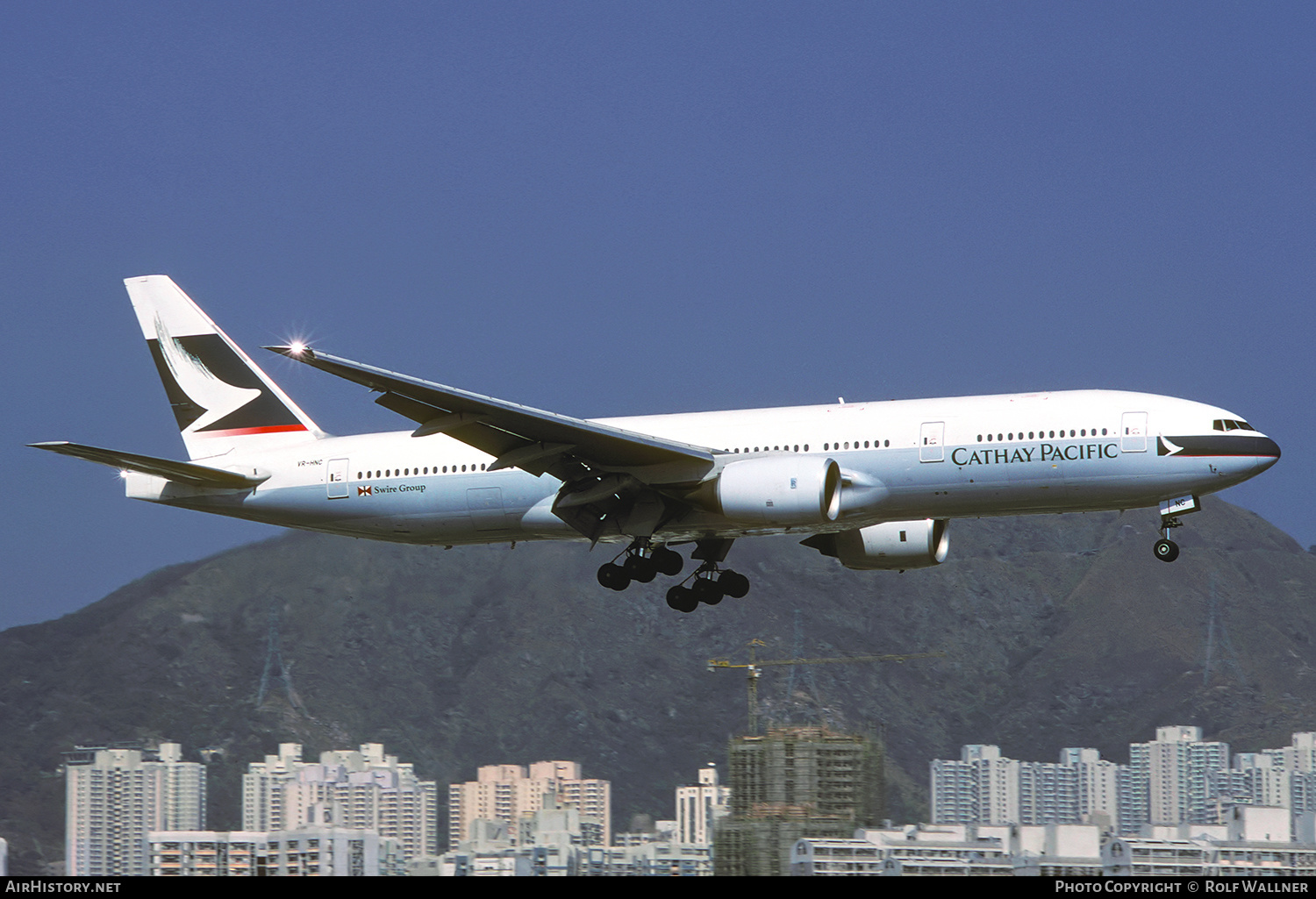 Aircraft Photo of VR-HNC | Boeing 777-267 | Cathay Pacific Airways | AirHistory.net #239119