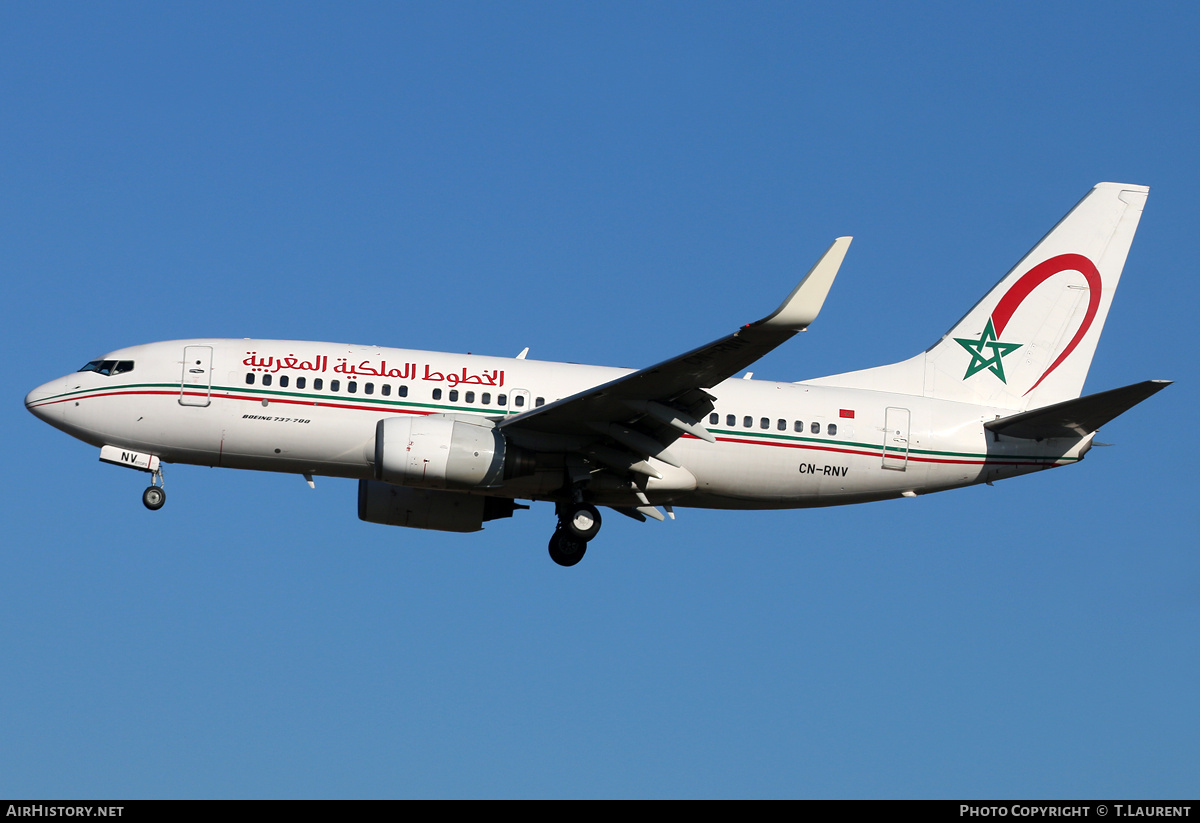 Aircraft Photo of CN-RNV | Boeing 737-7B6 | Royal Air Maroc - RAM | AirHistory.net #239120