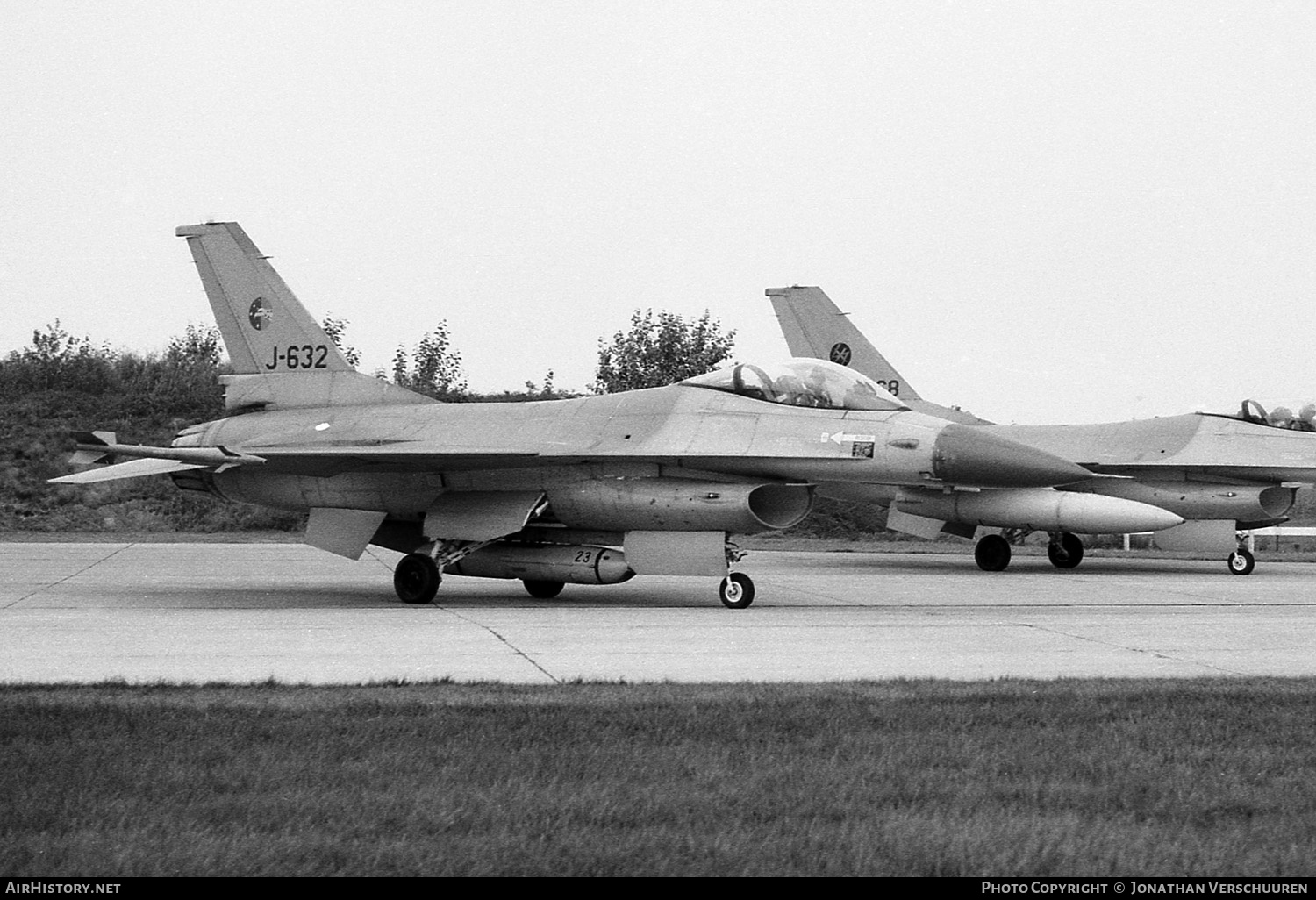 Aircraft Photo of J-632 | General Dynamics F-16A(R) Fighting Falcon | Netherlands - Air Force | AirHistory.net #239153