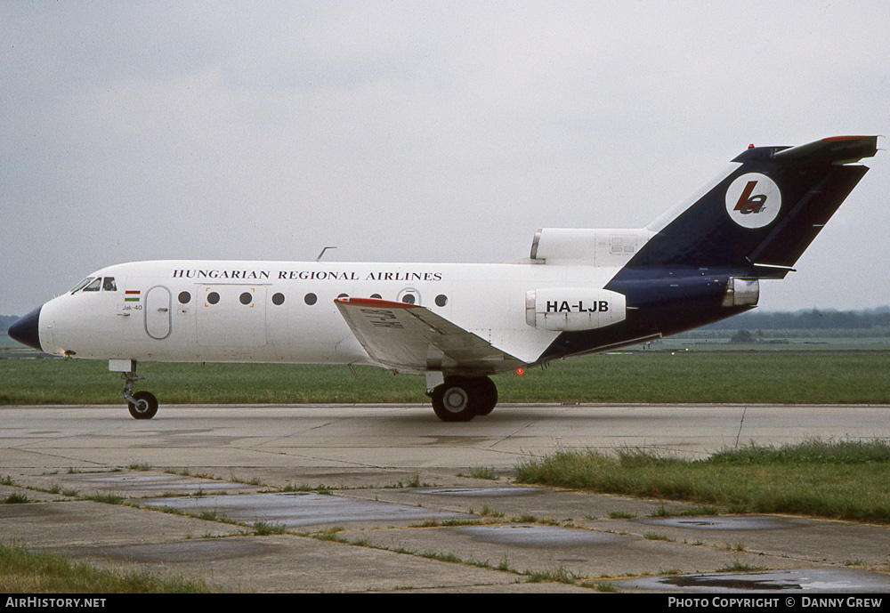 Aircraft Photo of HA-LJB | Yakovlev Yak-40K | Linair - Hungarian Regional Airlines | AirHistory.net #239241