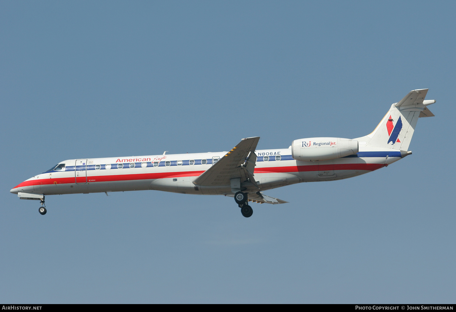 Aircraft Photo of N806AE | Embraer ERJ-140LR (EMB-135KL) | American Eagle | AirHistory.net #239269