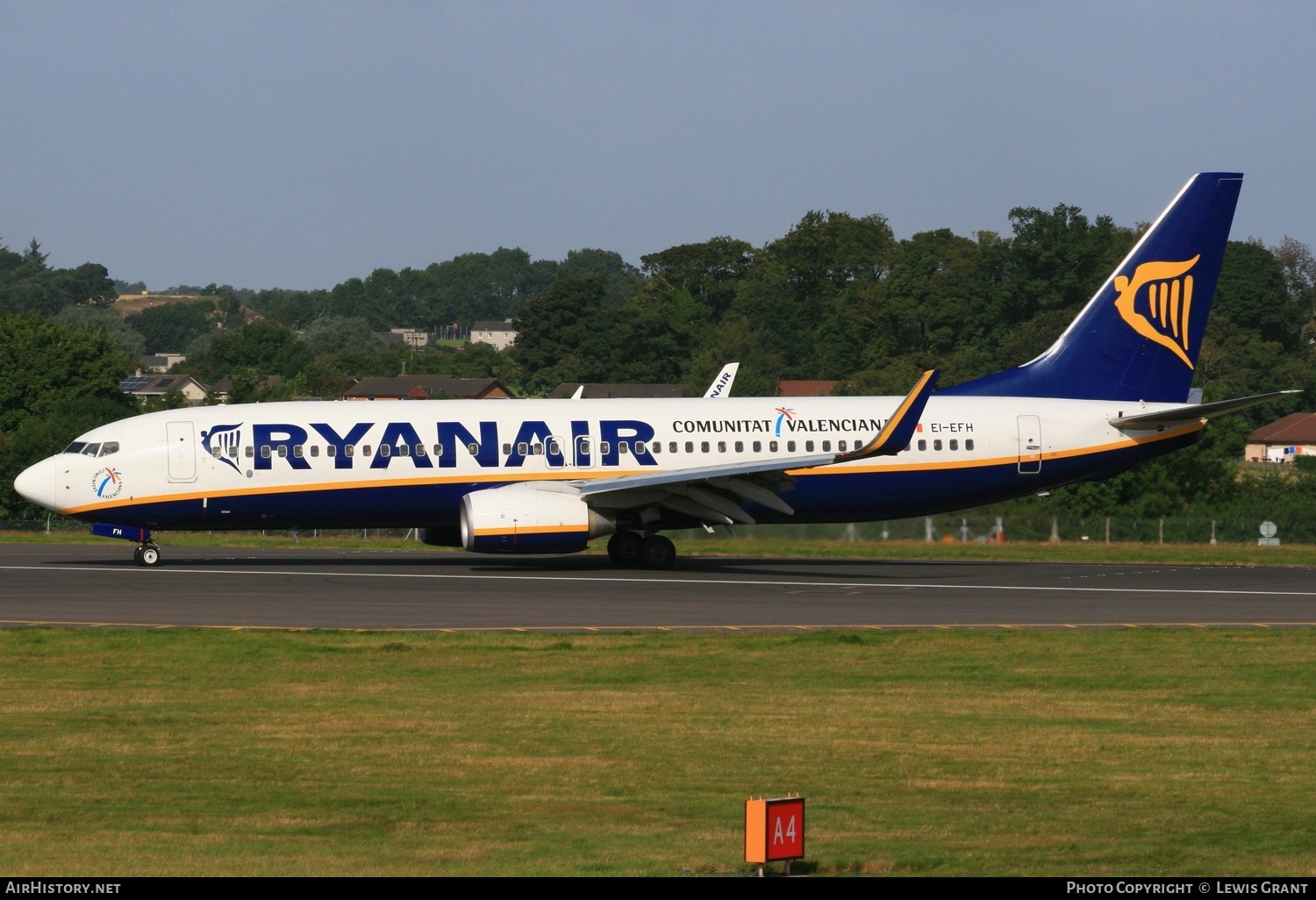 Aircraft Photo of EI-EFH | Boeing 737-8AS | Ryanair | AirHistory.net #239318