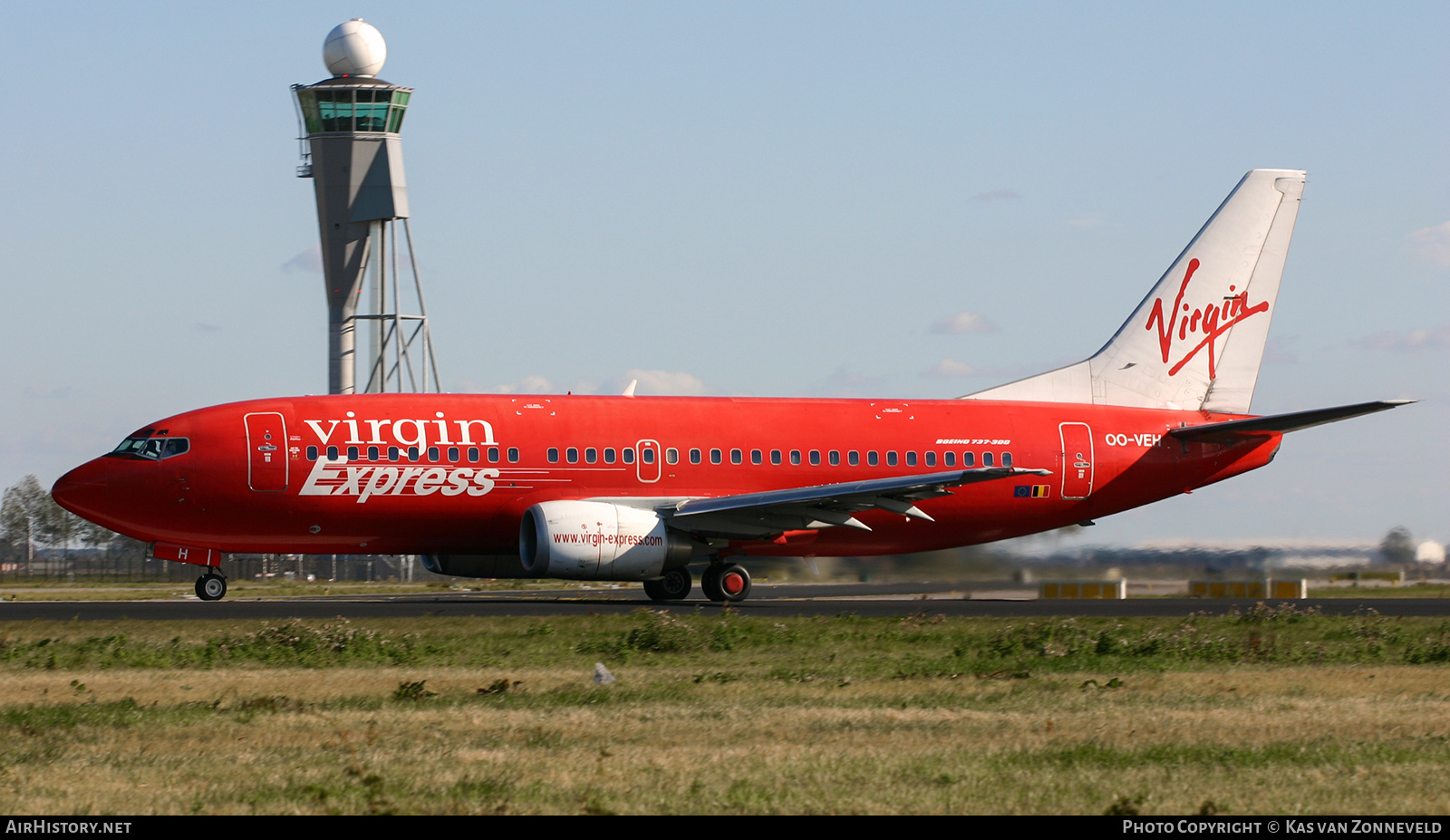 Aircraft Photo of OO-VEH | Boeing 737-36N | Virgin Express | AirHistory.net #239380