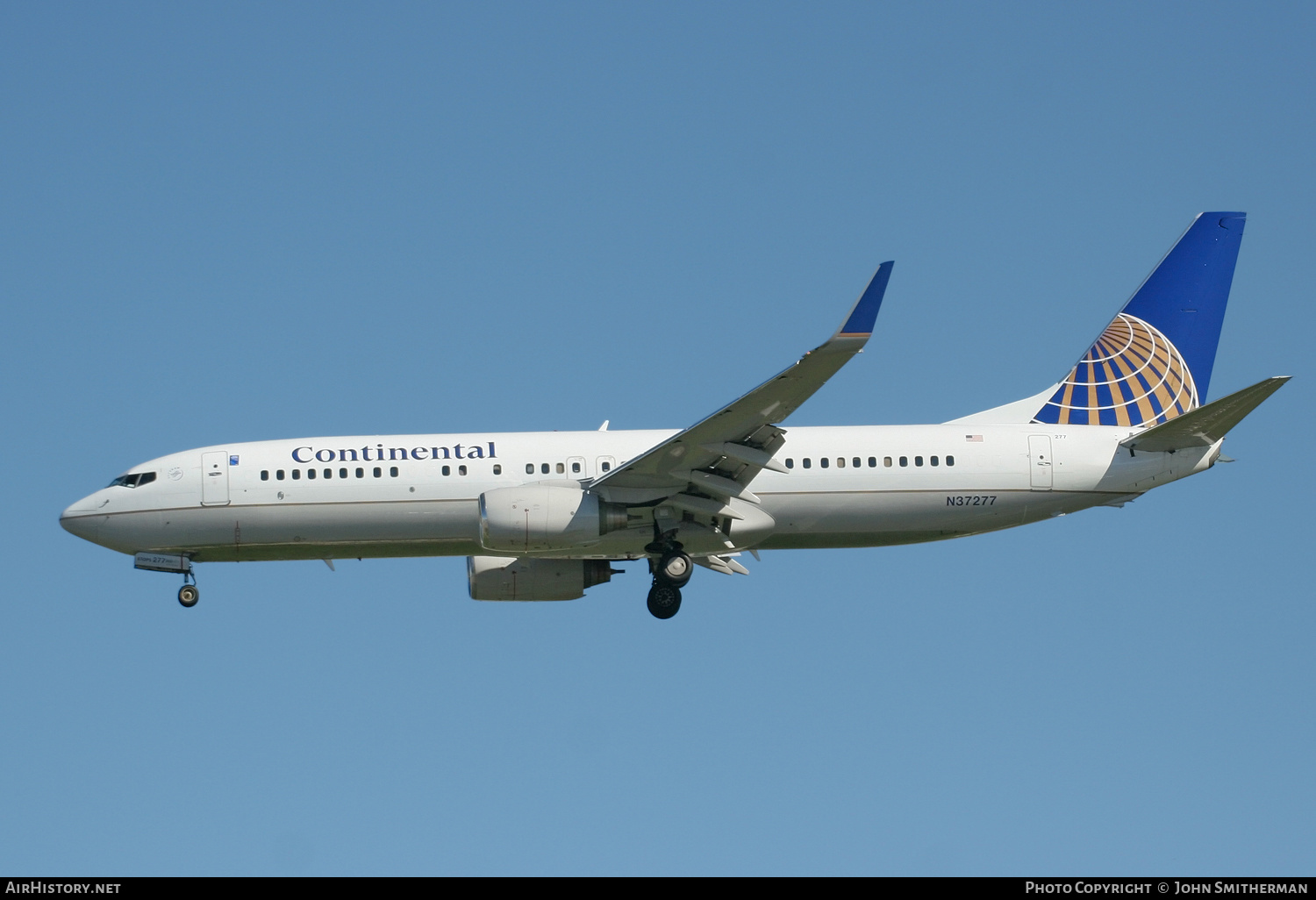 Aircraft Photo of N37277 | Boeing 737-824 | Continental Airlines | AirHistory.net #239385