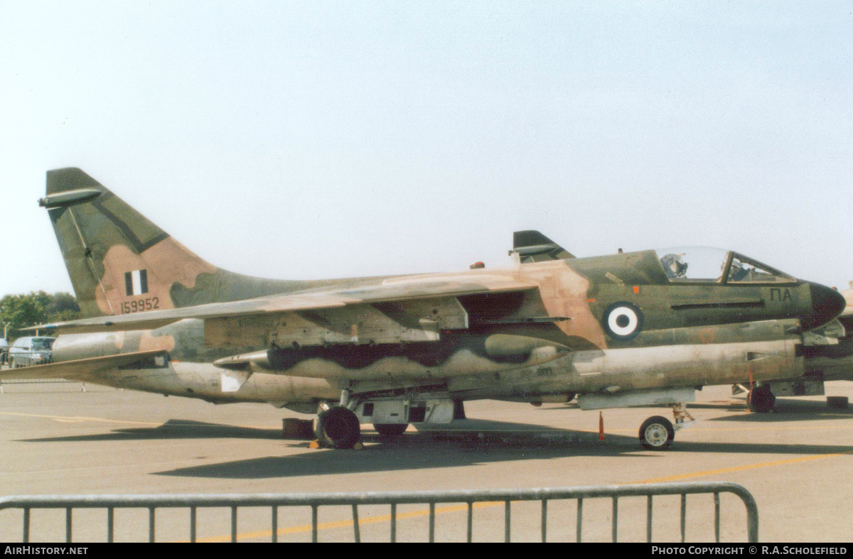 Aircraft Photo of 159952 | Vought A-7H Corsair II | Greece - Air Force | AirHistory.net #239386