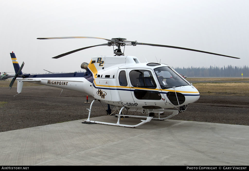 Aircraft Photo of C-GBHP | Eurocopter AS-350B-2 Ecureuil | Highpoint Helicopters - HPH | AirHistory.net #239388