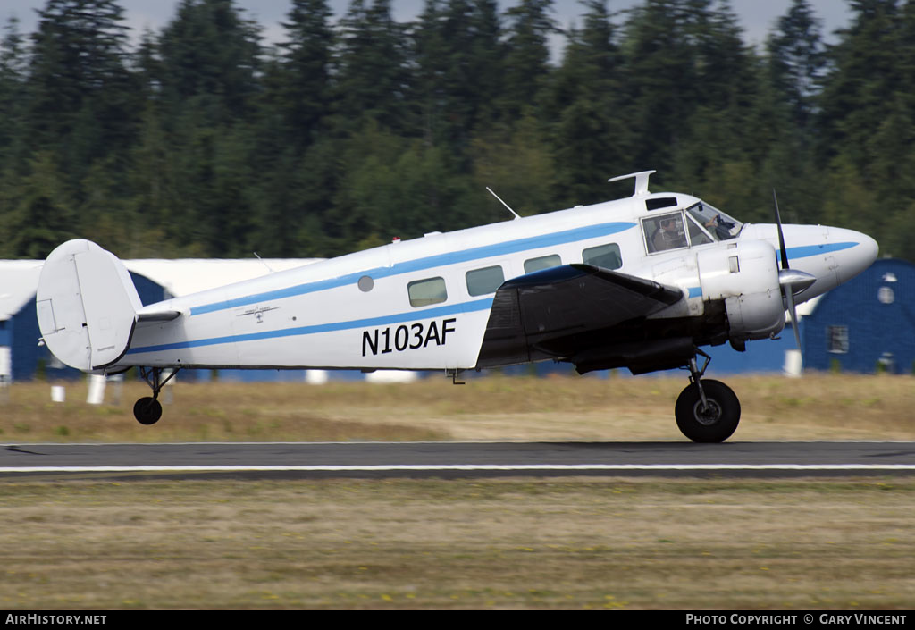 Aircraft Photo of N103AF | Beech G18S | Point to Point Air | AirHistory.net #239390