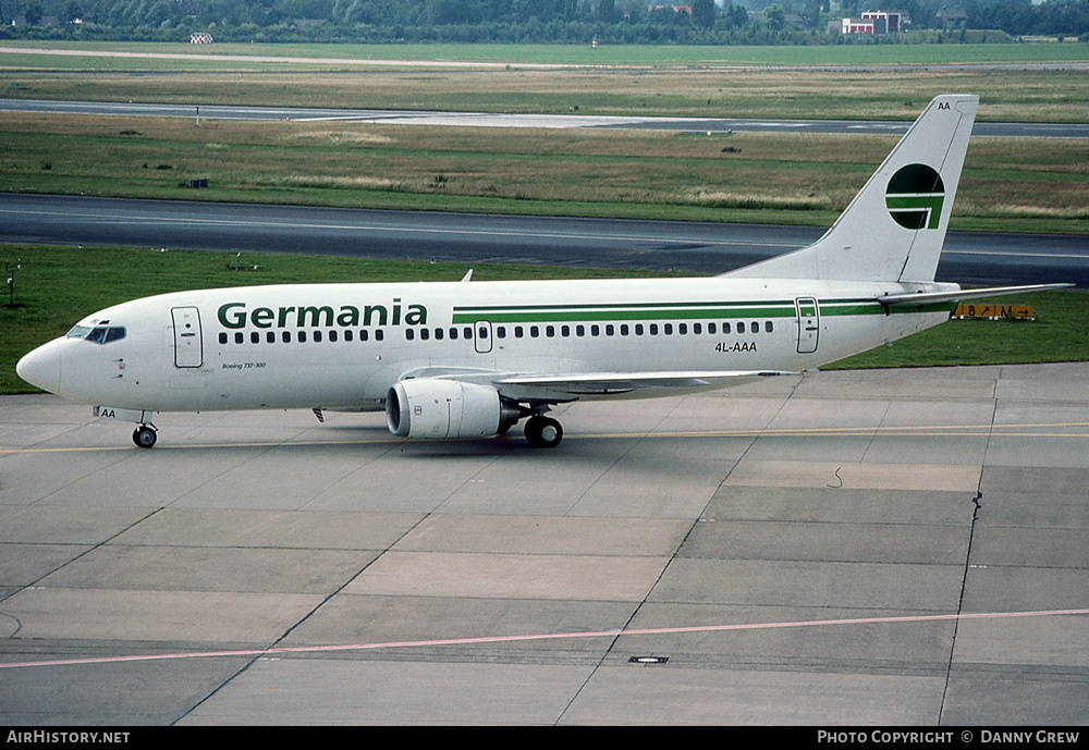 Aircraft Photo of 4L-AAA | Boeing 737-375 | Germania | AirHistory.net #239411