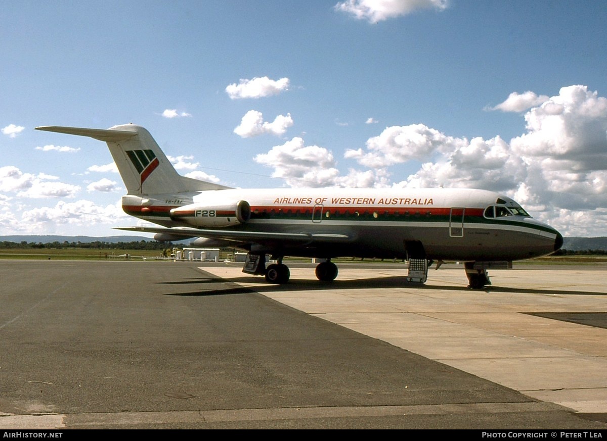 Aircraft Photo of VH-FKF | Fokker F28-1000 Fellowship | Airlines of Western Australia | AirHistory.net #239451