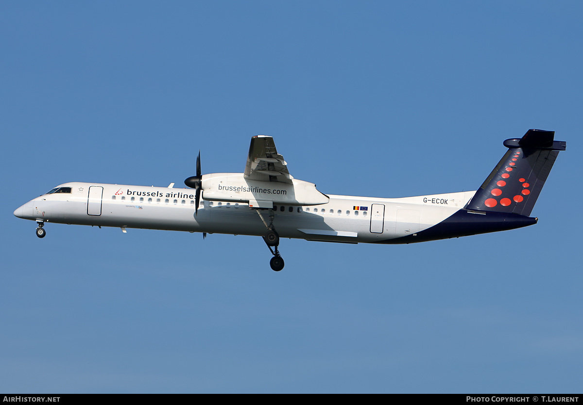 Aircraft Photo of G-ECOK | Bombardier DHC-8-402 Dash 8 | Brussels Airlines | AirHistory.net #239460