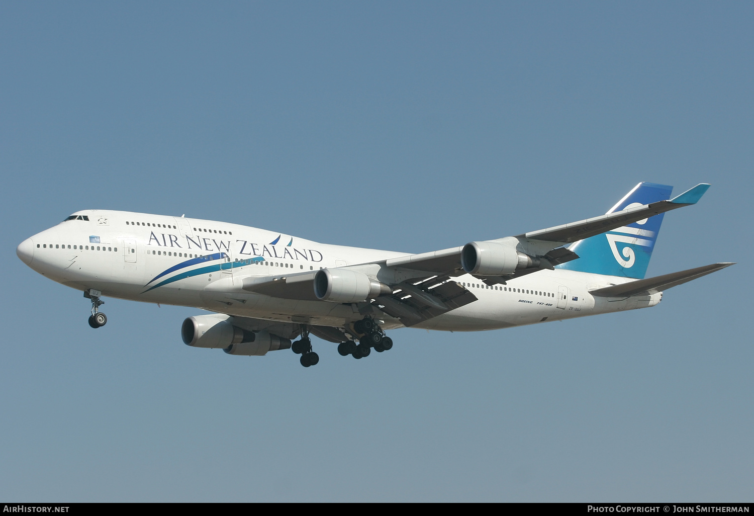 Aircraft Photo of ZK-SUJ | Boeing 747-4F6 | Air New Zealand | AirHistory.net #239473