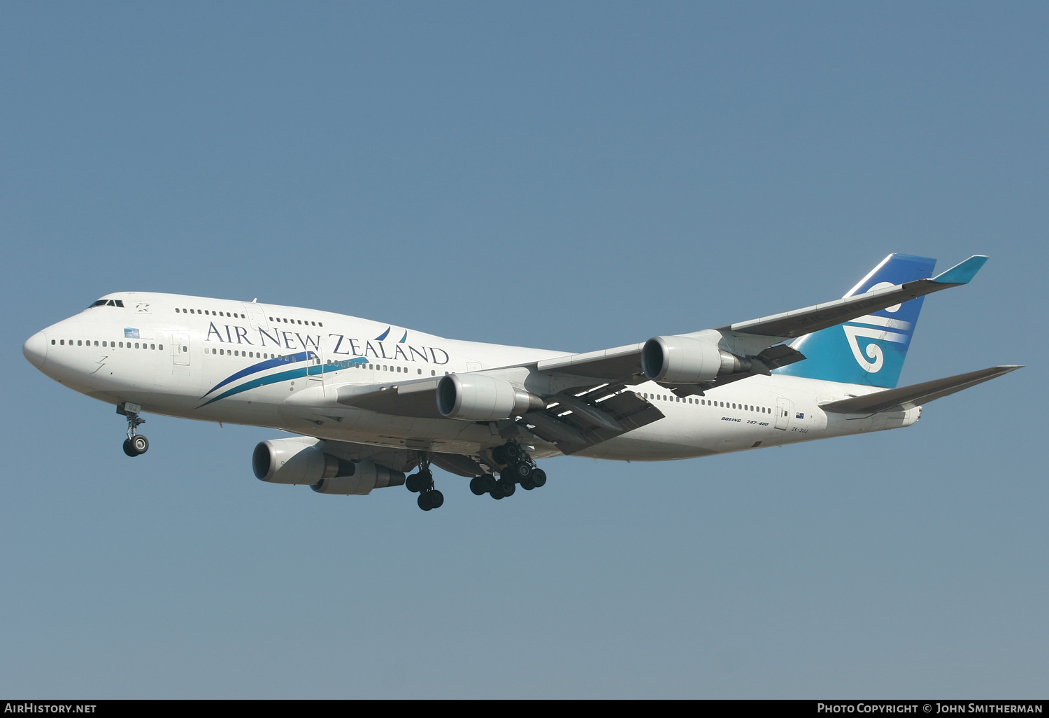 Aircraft Photo of ZK-SUJ | Boeing 747-4F6 | Air New Zealand | AirHistory.net #239473