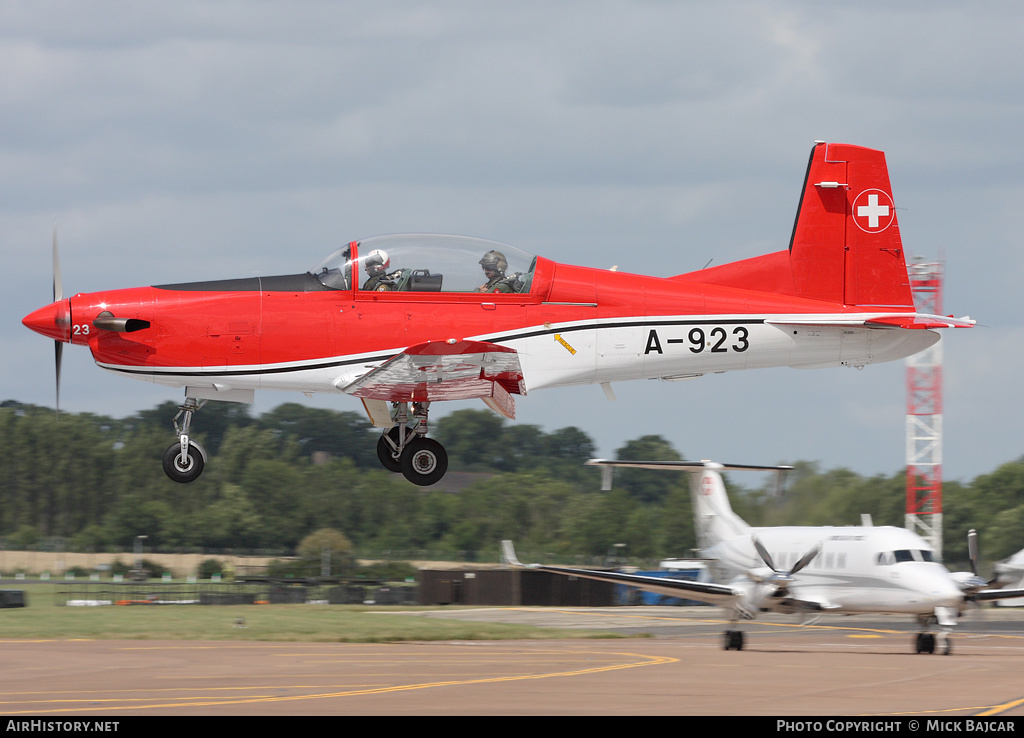Aircraft Photo of A-923 | Pilatus NCPC-7 | Switzerland - Air Force | AirHistory.net #239558
